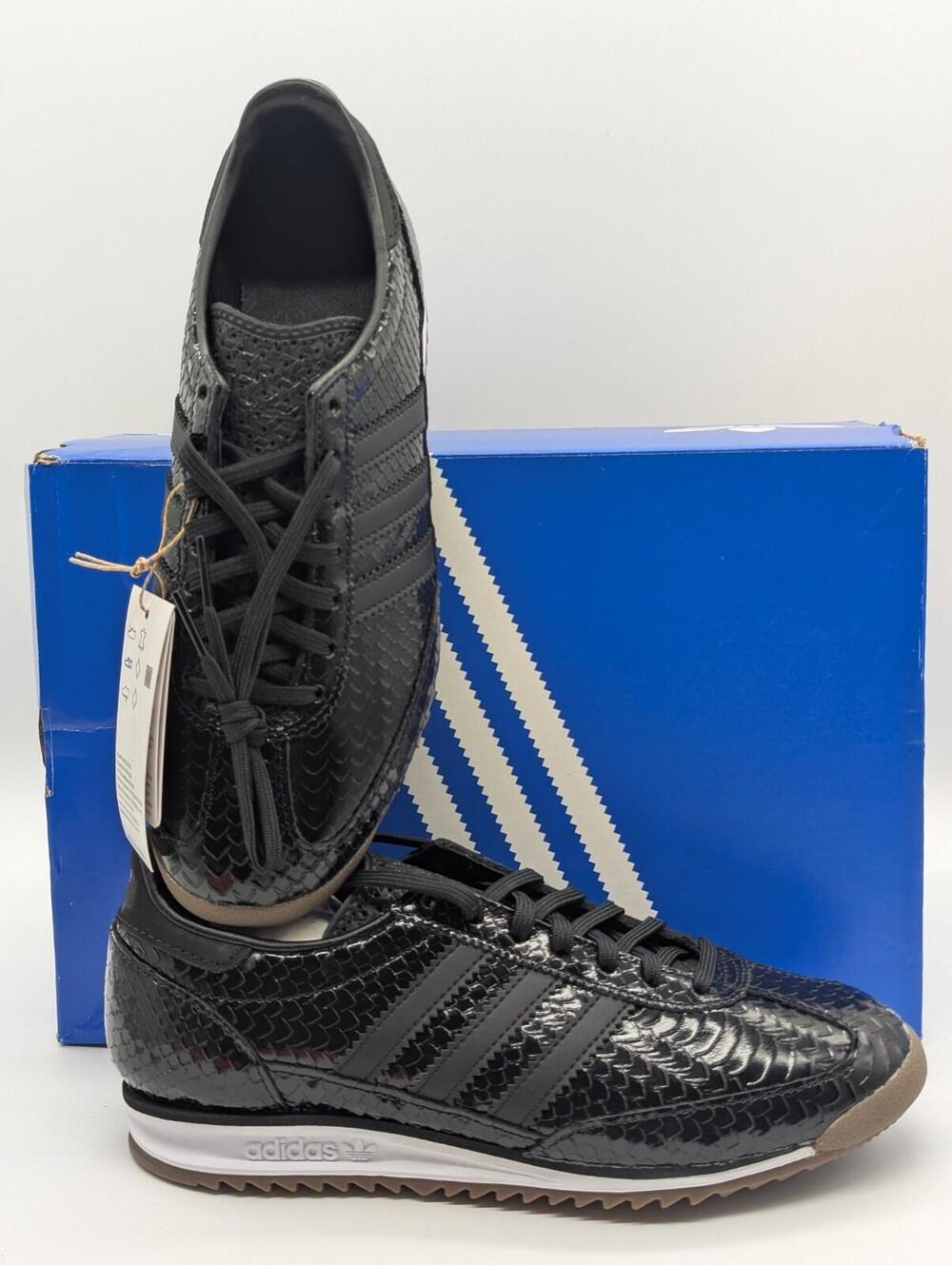 Adidas SL 72 OG W Black Snakeskin Sneakers IH9170 Womens Size 6.5 /Kids 5.5Y New
